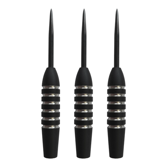 Barriles de dardos de acero McDart Void 2 - 23 g Auf dem Bild ist das Set McDart Void 2 Steeldart-Barrels - 23g zu sehen. Es handelt sich um eine Nahaufnahme der Steeldart-Barrels als Set.