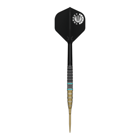 Zu sehen sind die Target Japan Mikuru Suzuki The Miracle GEN7.5 Swiss Point Steeldarts. Diese Darts zeichnen sich durch ihr markantes Aussehen und professionelle Verarbeitung aus.