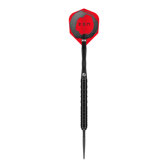 Dardos de acero Shot ZEN Straight Turbo Point - 23 g Gezeigt werden die Shot ZEN Straight Turbo Point Steeldarts mit 23g Gewicht. Sie sind ideal für Spieler, die Wert auf Balance und Präzision legen.