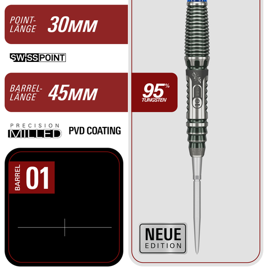 Dardos de acero Target Japan Rising Sun GEN 10.5 Swiss Point Target Japan Rising Sun GEN 10.5 Swiss Point Steeldarts sind abgebildet. Die Darts haben ein modernes Design und sind für Präzision beim Spiel gemacht.