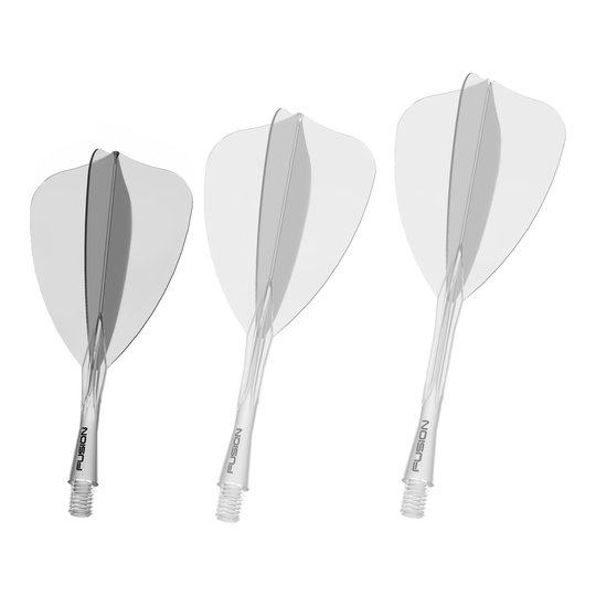 Sistema de eje de vuelo Winmau Fusion Arrow Clear Zu sehen ist das Winmau Fusion Flight Shaft System Arrow in klarer Ausführung mit einer Länge von 22mm. Es ist speziell zum Einsatz an Dartpfeilen bestimmt.