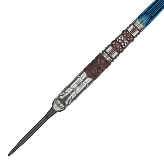 Dardos Target Star Wars Mandalorian 95 Swiss Point de acero Zu sehen sind die Target Star Wars Mandalorian 95 Swiss Point Steeldarts. Die Darts zeichnen sich durch ihr modernes Star Wars Design aus.