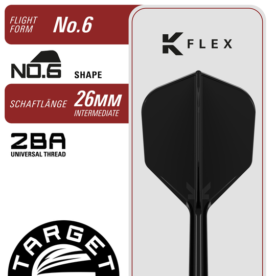 Dardos blandos Target Black Marque Blaze - 18 g Zu sehen sind die Target Black Marque Blaze Softdarts in der 18g Variante. Sie bieten ein elegantes Design und sind für Softdart-Spieler geeignet.