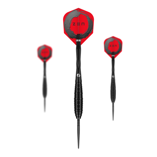 Dardos de acero Shot ZEN Bomber Turbo Point Gezeigt wird das Shot ZEN Bomber Turbo Point Steeldarts 1Set. Das Set eignet sich optimal für Einsteiger und Profis.