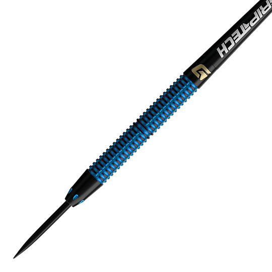 Dardos de acero de tungsteno azul GOAT Athlete Hier sieht man die GOAT Athlete Black Tungsten Steeldarts. Sie sind speziell für Dart-Enthusiasten entwickelt.