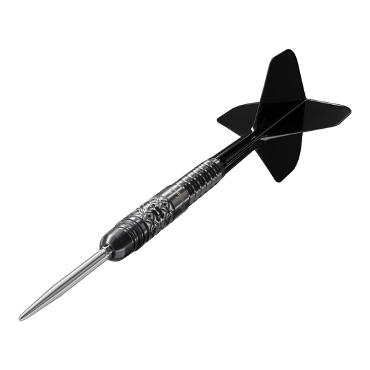Dardos Target Japan Black Marque Creed Swiss Point de acero - 23 g Das Produkt Target Japan Black Marque Creed Swiss Point Steeldarts - 23g ist zu sehen. Die schwarzen Darts stehen für hochwertige Verarbeitung.