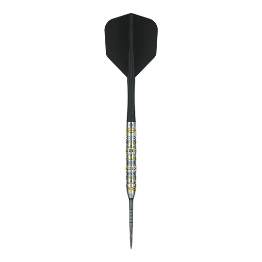 Dardos de acero Caliburn Halo H1 - 22,5 g Auf dem Foto sieht man die Caliburn Halo H1 Steeldarts mit 22,5 g. Die Darts haben ein modernes Design und eignen sich für Turniere und Freizeit.