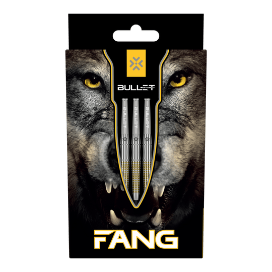 Das Bild zeigt die Bullet Fang Steeldarts. Die Steeldarts sind detailliert abgebildet.