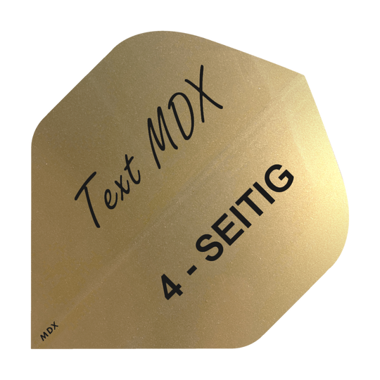 Juego de 10 plumas metálicas impresas por los 4 lados - texto deseado - estándar MDX
