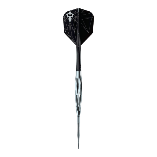 Dardos de acero Hyperion de la serie Caliburn Starships - 22 g Das Bild zeigt die Caliburn Starships Series Hyperion Steeldarts mit einem Gewicht von 22 Gramm. Diese Darts bieten eine hochwertige Verarbeitung.
