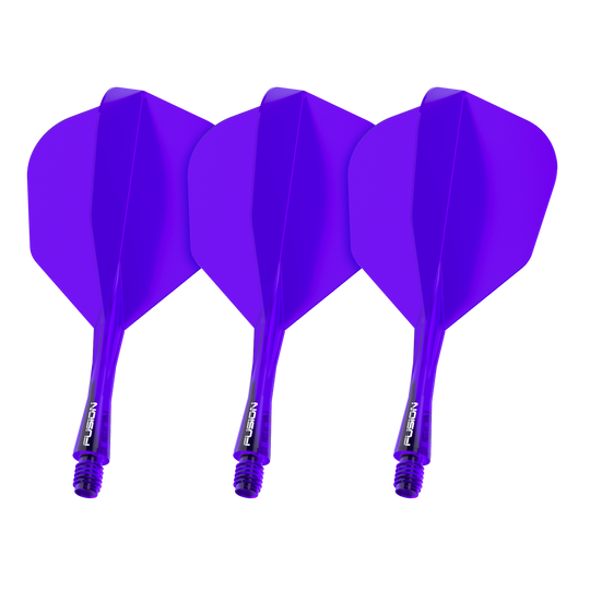 Sistema de eje de vuelo Winmau Fusion No6 Morado Zu sehen ist das Winmau Fusion Flight Shaft System No6 in Lila, 22mm, als 1 Set. Es ist ein lilafarbenes Dartzubehör zum Austausch an Dartpfeilen.