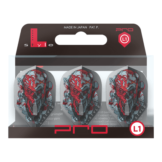 Plumas L-Style Ryan Searle Signature V4 Clear Black L1PRO L-Style Ryan Searle Signature V4 Clear Black L1PRO Flights werden gezeigt. Die schwarzen Flights unterstreichen das moderne Design.