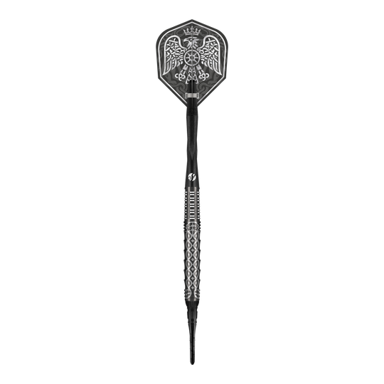 Dardos blandos Shot Goths Wulfaz - 20 g Das Bild zeigt die Shot Goths Wulfaz Softdarts mit 20g Gewicht. Die Darts sind speziell für Softdartspiele entworfen.
