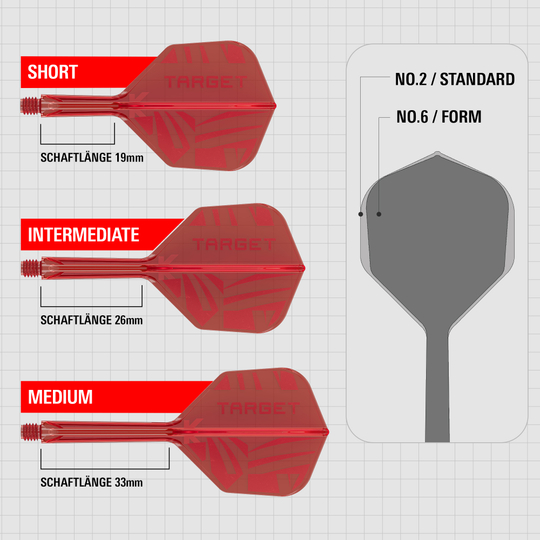 Vuelos estándar Target K-Flex Rojo No. 2