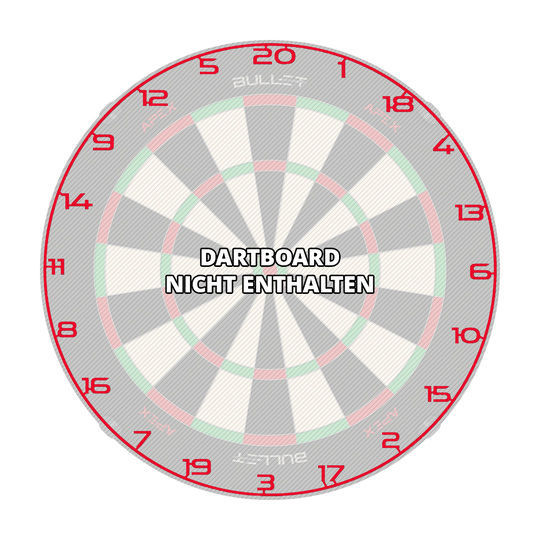 Anillo de número de diana de bala Das Bild zeigt einen weiteren roten Zahlenring für ein Dartboard. Die Datei heißt BT1000120_Bullet_Dartboard_Zahlenring_Rot_3.