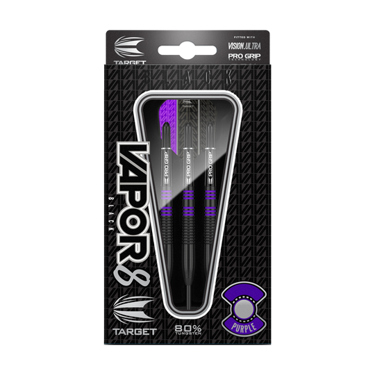 Dardos de acero Target Vapor8 Black Purple