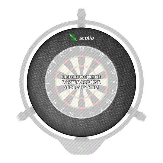 Marco para diana de dardos Scolia Signature Dieses Bild zeigt den Scolia Signature Dartboard Surround. Es handelt sich um eine Schutzeinrichtung für Dartboards.