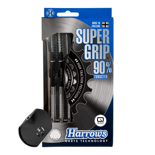 Dardos de acero Harrows Supergrip 90 Quick Point