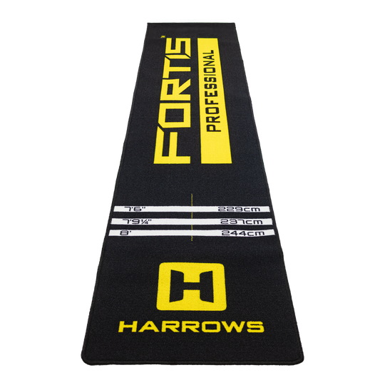 Harrows Fortis Dartteppich - Gelb Harrows Fortis Dartteppich in Gelb. Der Dartteppich ist großflächig zu sehen.
