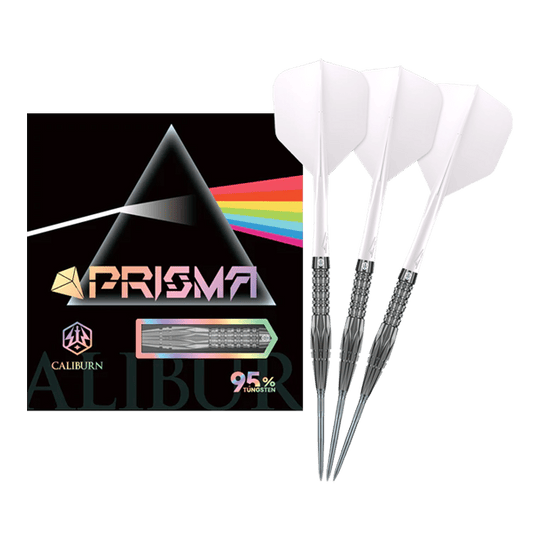 Dardos de acero Caliburn Prisma P1 - 19,5 g Caliburn Prisma Steeldarts - 19,5g. Dieses Produkt ist ideal für Dartspieler, die Wert auf Qualität legen.
