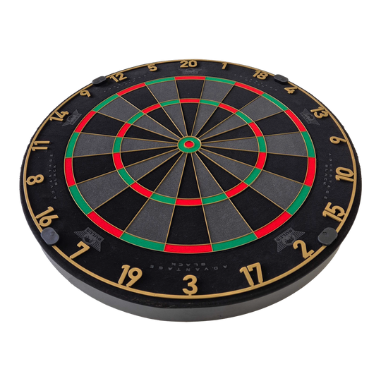 Diana de dardos de acero Bulls NL Advantage Black Edition Dieses Foto stellt das BullsNL Advantage Black Edition Steeldartboard dar. Es ist ein weiteres Bild dieses Dartboards.
