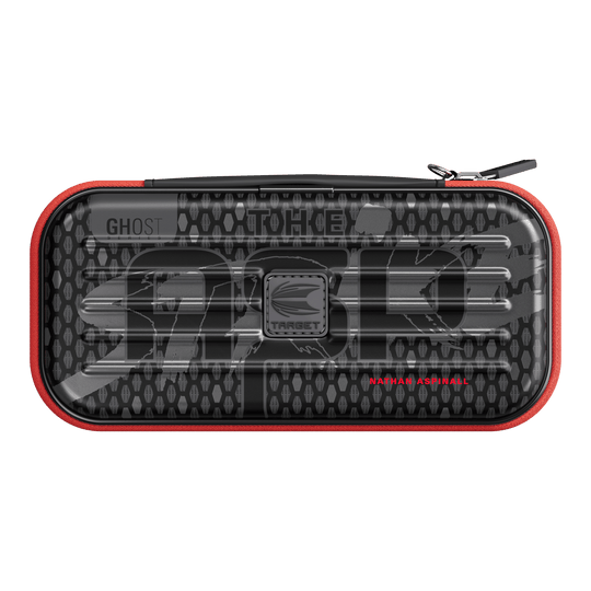 Estuche de dardos Nathan Aspinall de la serie Takoma Ghost Abgebildet ist das Takoma Ghost Series Nathan Aspinall Dartcase. Das Dartcase bietet optimalen Schutz für Dartpfeile.