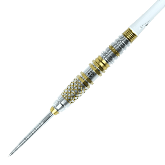 Dardos Caliburn Players Lee Soon An Gold Spear Steeldarts - 23 g Zu sehen sind die Caliburn Players Darts Lee Soon An Gold Spear Steeldarts mit 23 Gramm. Sie bestechen durch ihr goldfarbenes Design und ihre hochwertige Verarbeitung.