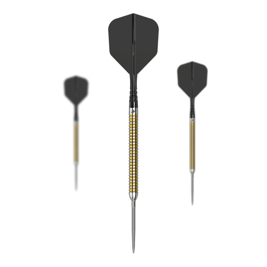 Dardos de acero Mission Mike De Decker V2 R2.5 Dies ist ein Produktfoto von Mission Mike De Decker V2 R2.5 Steeldarts. Die Darts werden im Set dargestellt.