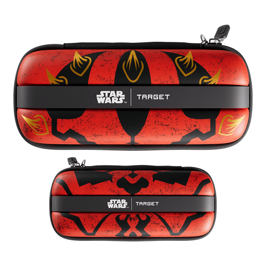 Estuche para dardos Target Star Wars Boa - Darth Maul Das Target Star Wars Boa Dartcase - Darth Maul wird auf diesem Bild präsentiert. Das Produkt ist ein Dartcase mit Darth Maul Motiv.
