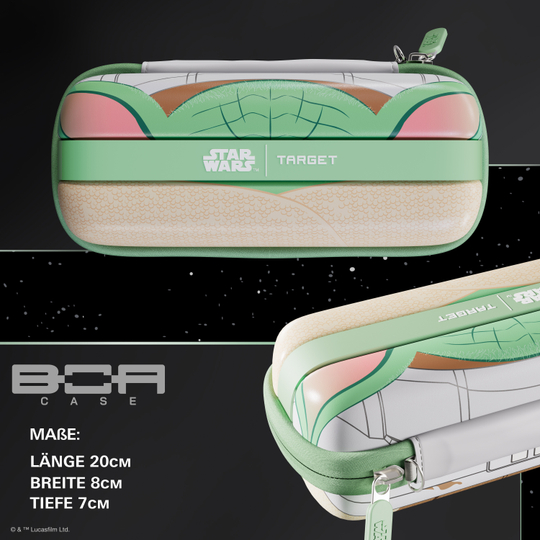 Estuche para dardos Star Wars Boa de Target - Grogu Dies ist das Target Star Wars Boa Dartcase - Grogu mit einem einzigartigen Star Wars Motiv. Die Tasche schützt Darts und Zubehör auf stilvolle Weise.