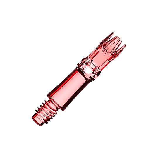 Ejes de repuesto L-Style L-System - Rojo transparente Abgebildet sind rote transparente Ersatzshafts. Sie sind nebeneinander angeordnet.
