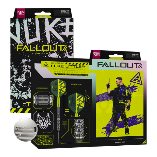 Target Luke Littler Bomba nuclear Fallout Swiss Points Steeldarts 