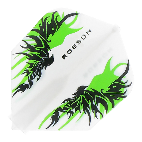Robson Plus Flights Standard Finn White Ein einzelner Robson Plus Flight Standard Finn White wird im Bild dargestellt. Die Form ist deutlich zu erkennen.
