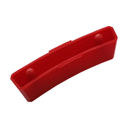 Das Bild zeigt ein rotes Ersatzfeld für das Granboard 132. Es ist rechteckig mit zwei kleinen runden Erhebungen an den Enden.