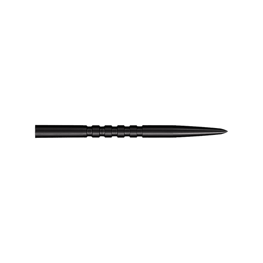 Abgebildet sind schwarze Steeldartspitzen. Das Modell ist Grip Point mit einer Länge von 35 mm.
