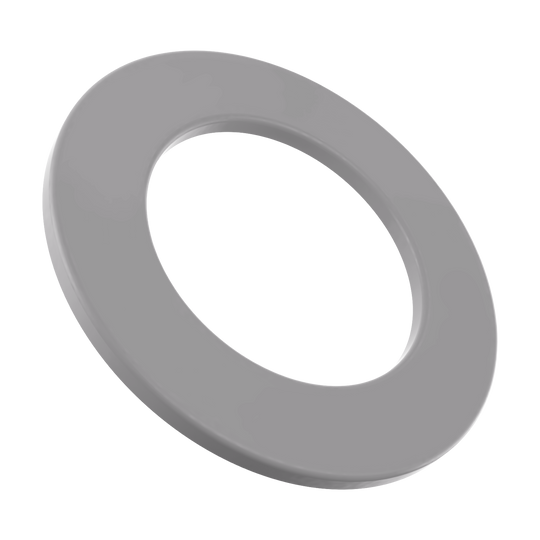 Das Bild zeigt ein Steeldartboard-Surround in Grau. Es handelt sich um das Produkt mit dem Dateinamen 'DBS-grau_McDart_Steeldartboard_Surround_Grau_3'.