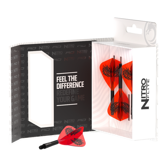 Red Dragon Nitro Flite - Vuelos de cometas de Jonny Clayton Abgebildet sind Red Dragon Nitro Flite - Jonny Clayton Kite Flights. Diese Dart-Flights sind für Fans und Spieler im Jonny Clayton Stil gestaltet.