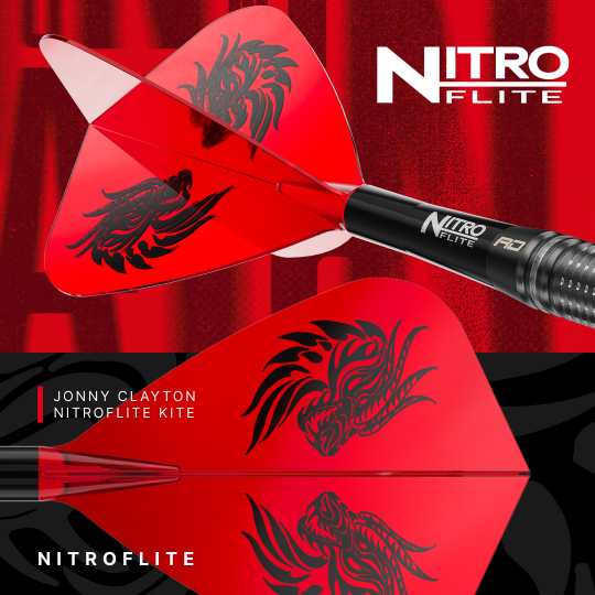 Dardos de acero Red Dragon Jonny Clayton RD-PRO Switch Point Abgebildet sind Red Dragon Jonny Clayton RD-PRO Switch Point Steeldarts. Die Dartpfeile werden detailliert und aus der Nähe gezeigt.