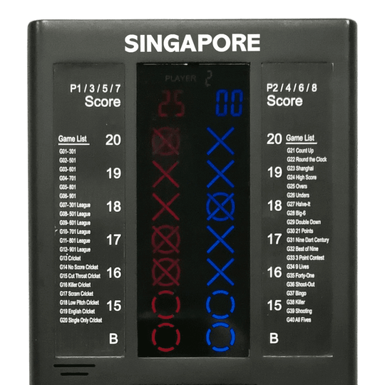Contador de dardos XQMax Singapur
