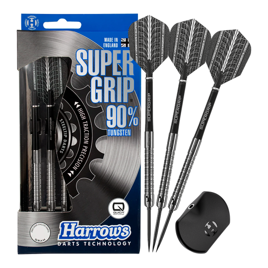 Dardos de acero Harrows Supergrip 90 Quick Point