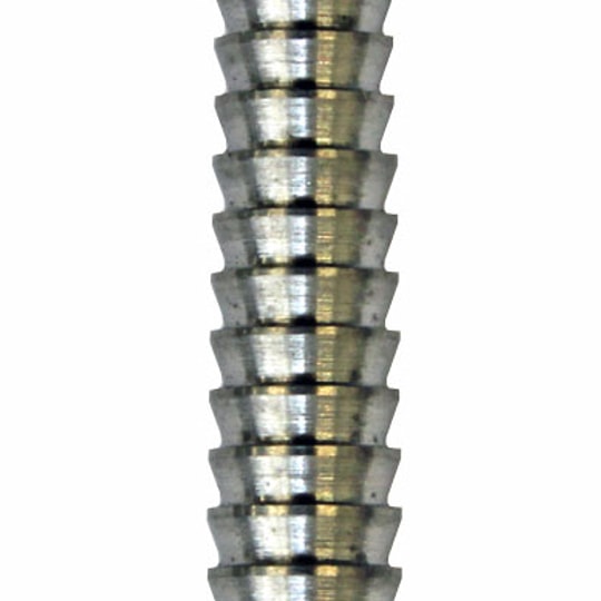 mc65200c0b291823 Das Bild zeigt das Produkt „McDartex 1 Shark“, einen zylindrischen, metallischen Gegenstand. Er besitzt eine geriffelte Oberfläche mit regelmäßigen Einkerbungen.