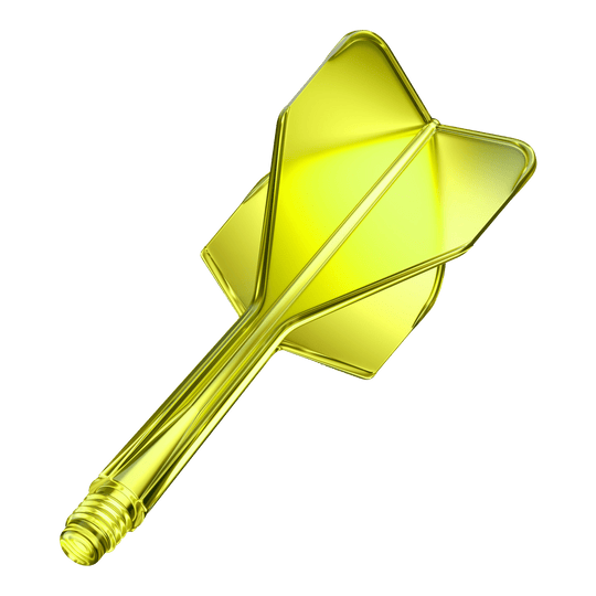 Sistema de eje de vuelo GOAT A1R No6 - Amarillo neón Das Bild zeigt das Produkt GOAT A1R No6 Flight-Shaft-System in Neon Gelb. Es handelt sich um ein Dart-Zubehör in leuchtender gelber Farbe.