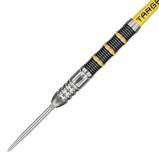 Dardos de acero Target Buzz 02 Swiss Points Gezeigt werden die Target Buzz 02 Swiss Points Steeldarts. Sie sind ideal für professionelle Dartspieler.
