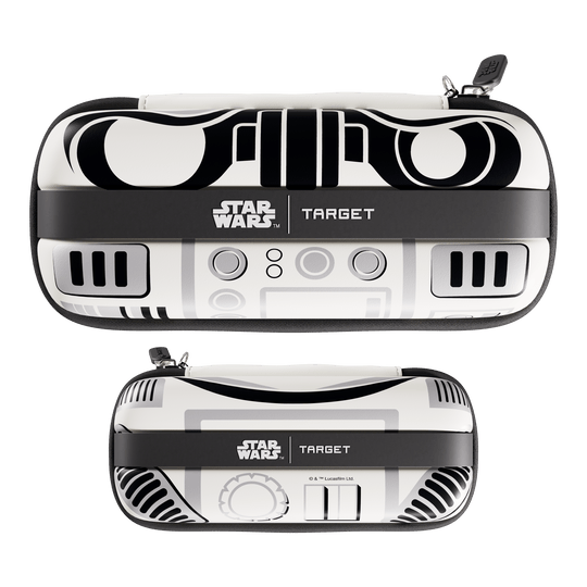 Estuche para dardos Target Star Wars Boa - Stormtrooper Hier ist das Target Star Wars Boa Dartcase mit Stormtrooper Design zu sehen. Die Darttasche eignet sich ideal für den Transport von Darts und Zubehör.