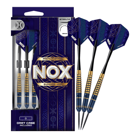 Dardos de acero y latón Harrows Nox Premium Abgebildet sind die Harrows Nox Premium Brass Steeldarts. Dieses Produkt zeichnet sich durch hochwertige Verarbeitung aus.