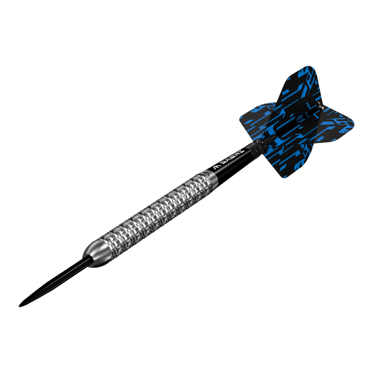 Dardos de acero plateado Mission Jack Tweddell Ein Bild mit dem Dateinamen M002000_Mission_Jack_Tweddell_Silver_Steeldarts_4. Es ist vermutlich ein weiteres Bild eines silbernen Steeldarts.