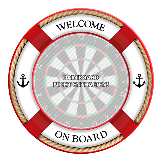 Zu sehen ist das Produkt MSF-G2 McDart OnBoard Dartboard Surround Rot. Es handelt sich vermutlich um einen roten Dartboard-Surround von McDart.