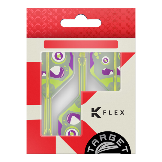 Zu sehen sind die Target Japan K-Flex Xeno No2 Standard Flights. Sie werden als Dartflights verwendet.