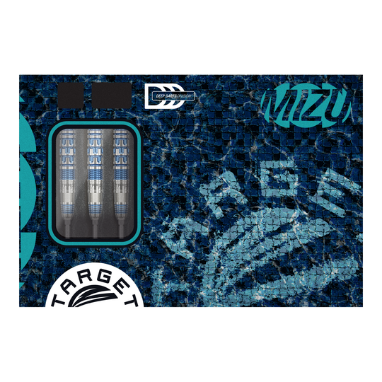 Dardos de acero Target Japan Mizu Serie 03 Swiss Point Auf dem Foto sind die Target Japan Mizu Series 03 Swiss Point Steeldarts zu sehen. Sie zeichnen sich durch ein elegantes Design aus.