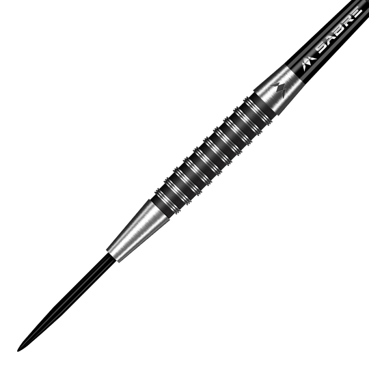 Dardos Mission Kunai de acero PVD negro - 23 g Das Bild zeigt Mission Kunai Black PVD Steeldarts - 23g. Diese hochwertigen Steeldarts haben ein modernes schwarzes Design.